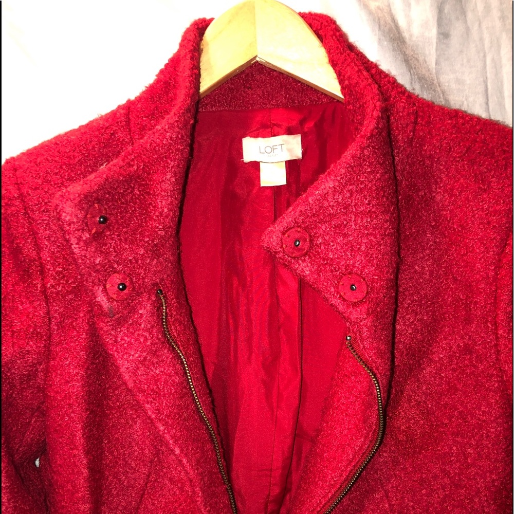 Funnel Neck Polyester Loft Coat